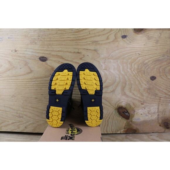 New Doc Dr Martens Boots Womens 8 Brown Leather DM's Winter Grip Chelsea Ankle - Picture 6 of 7